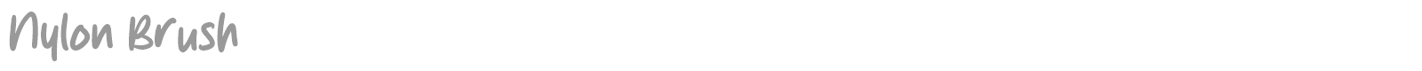 Nylon Brush font preview